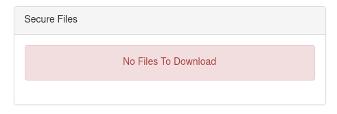 nothing to download